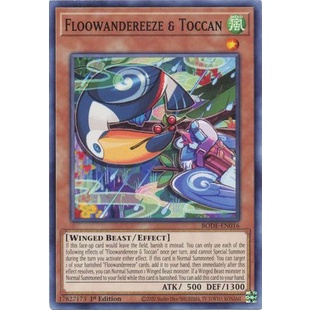 Thẻ bài Yugioh - TCG - Floowandereeze &amp; Toccan / BODE-EN016'