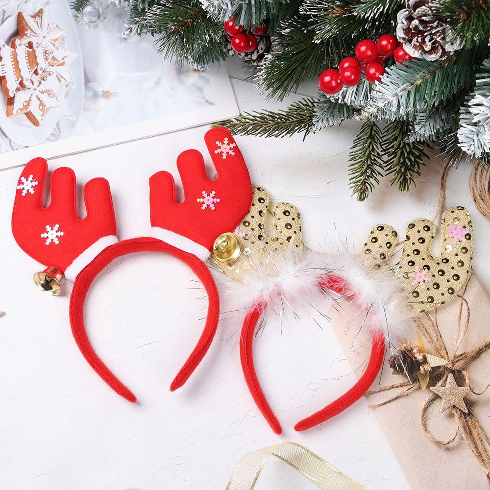 1 Băng Đô Cài Tóc Hình Tuần Lộc / Ông Già Noel Trang Trí Tiệc Giáng Sinh