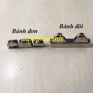 01 CÁI - BÁNH XE LÙA CỬA KÍNH ĐƠN - BÁNH XE LÙA CỬA KÍNH ĐÔI