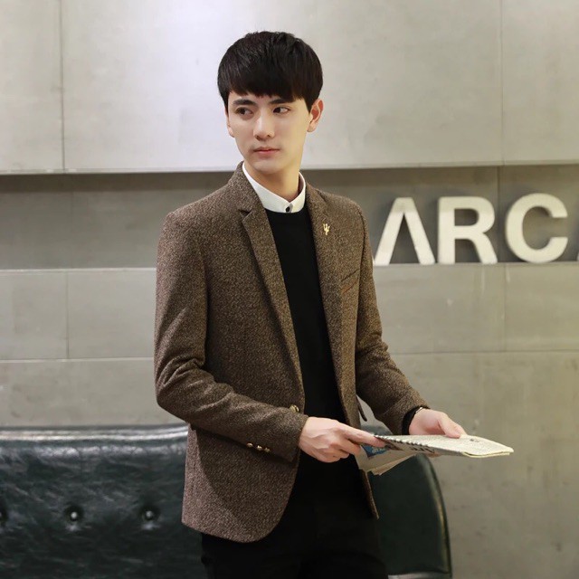 Áo vest nam thời trang dáng ngắn trẻ trung lịch lãm, gắn tag vương miện