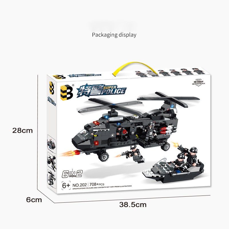 Hot BỘ ĐỒ CHƠI LEGOO MÁY BAY CẢNH SÁT SWAT , MÁY BAY TRỰC THĂNG CHIẾN ĐẤU , xếp hình xe ô tô