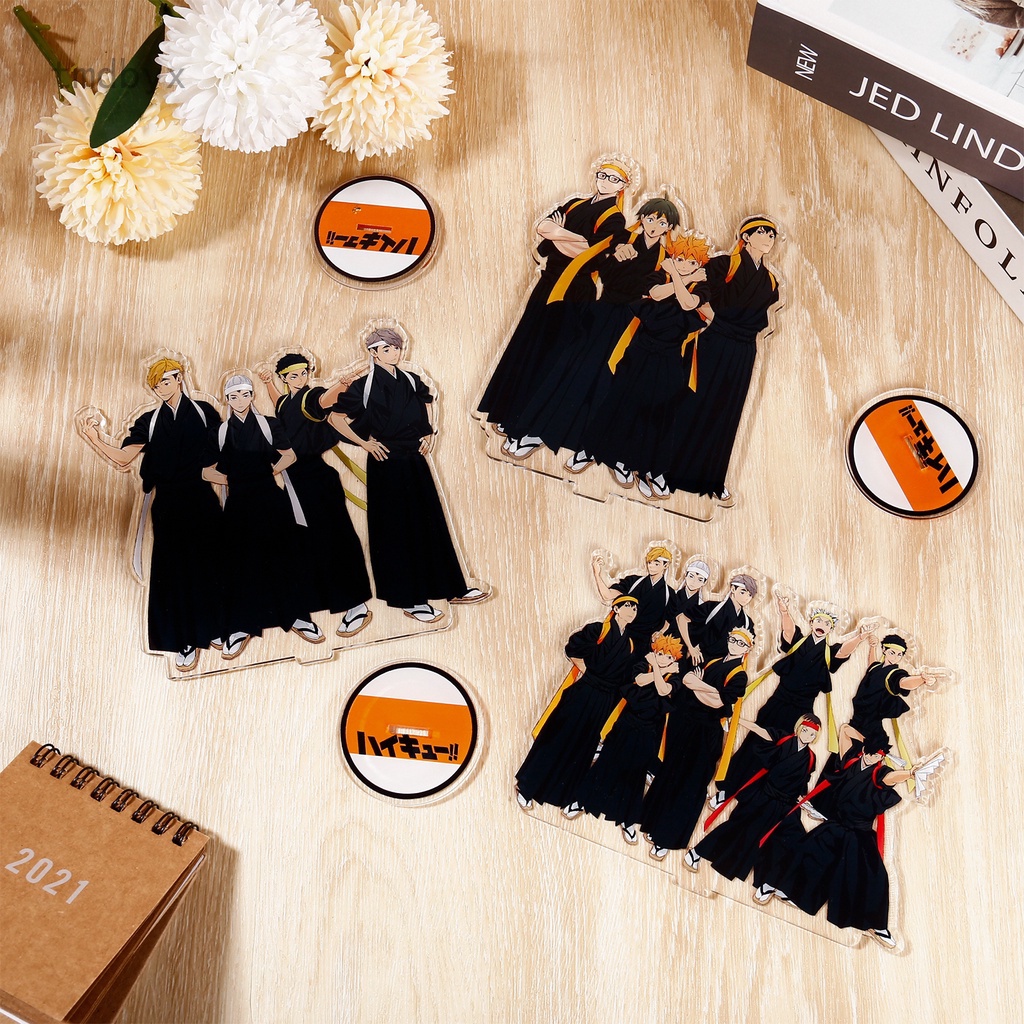 Mô hình các nhân vật trong phim Haikyuu bằng acrylic có giá đỡ để bàn trang trí