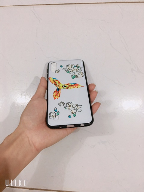 Ốp lưng sam sung A10,M10 in hình con cò đỏ vàng