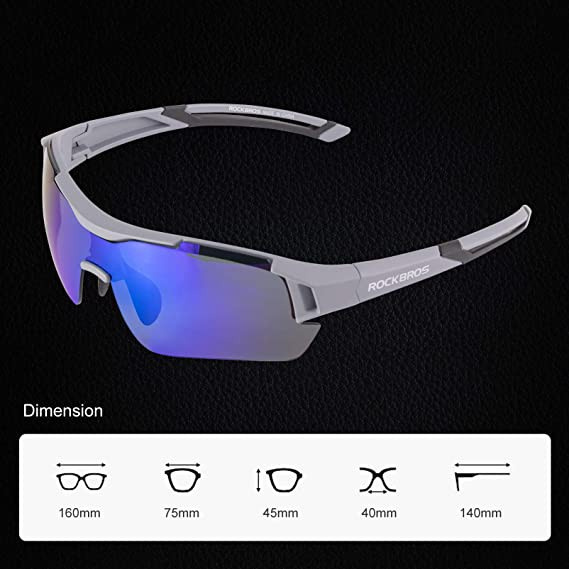 Kính mát phân cực Rockbros chống tia UV dùng khi đạp xe leo núi