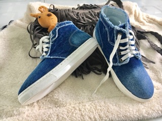 Giày bốt nữ jean - giay boot nu jean