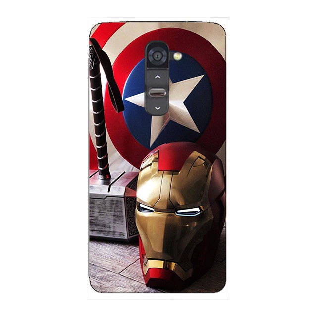 Ốp lưng silicone hình Marvel Super hero cho LG K7/Tribute 5 LS675 X210 X210DS K8 Lte K350e K350ds K350tr K350N K350