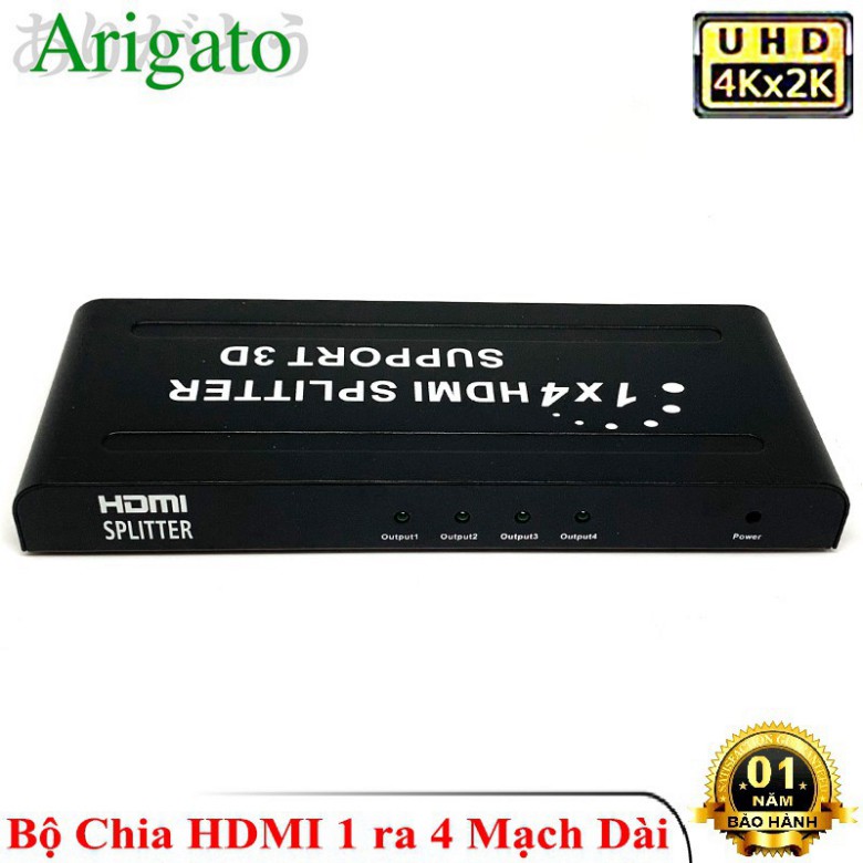 ✅ Bộ chia HDMI 1 ra 4 1080 2k 4K , HUB HDMI 1 ra 4 hỗ trợ 3D mạch dài ✅