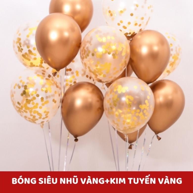 Bóng Mix Kim Tuyến  crom, sequin, Dủ Màu Mĩ Kim tuyến To , trang trí sinh nhật, trang trí phòng cưới 25cm