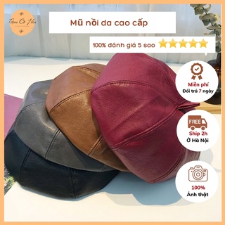 Mũ nồi mũ beret da Tiệm Cô Hìn có 4 mùa dễ mix đồ nhiều màu để lựa chọn ship 1h không lo hư hỏng