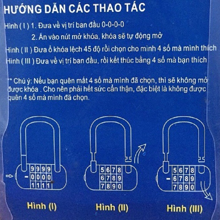 Ổ Khóa Số Chống Trộm Cao Cấp, An Toàn