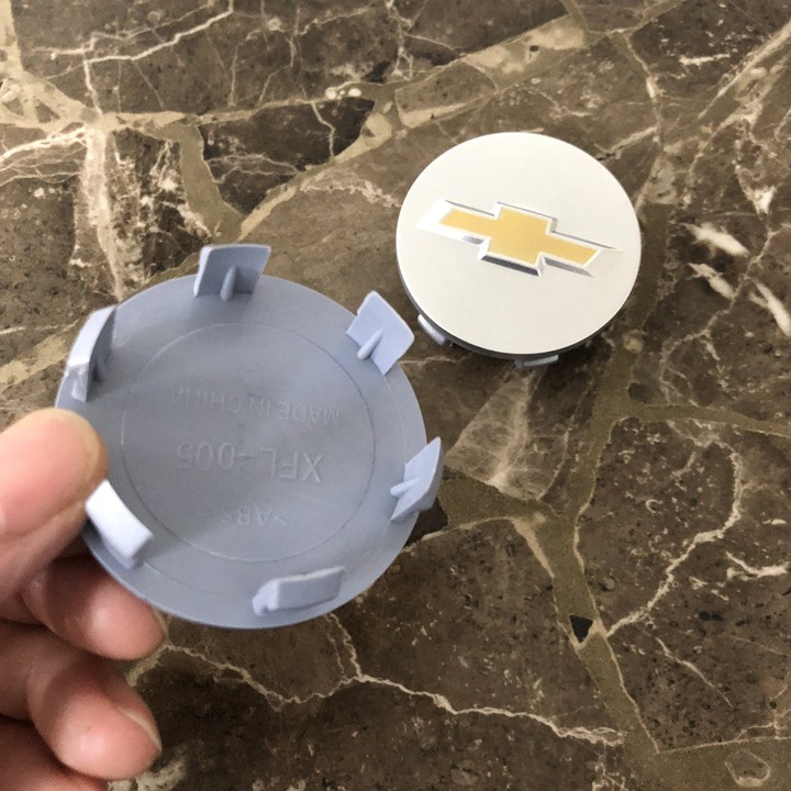 Logo chụp mâm, ốp lazang bánh xe ô tô Chevrolet - Đường kính 58mm và 53mm