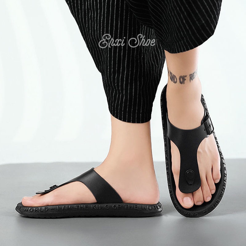 Dép xỏ ngón đế bằng thời trang cho nam