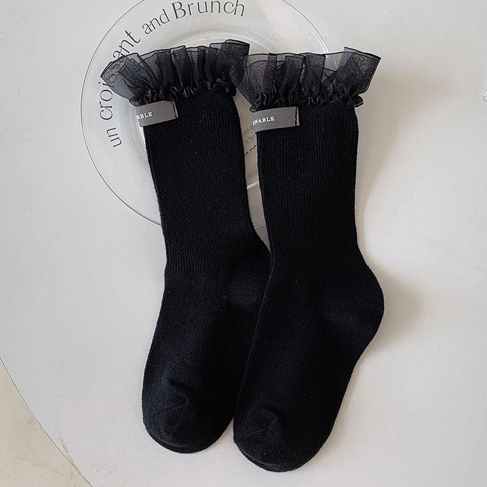 Đôi Vớ Phối Ren Mềm Mại Phong Cách Harajuku Nhật Bản Thời Trang Cho Nữ