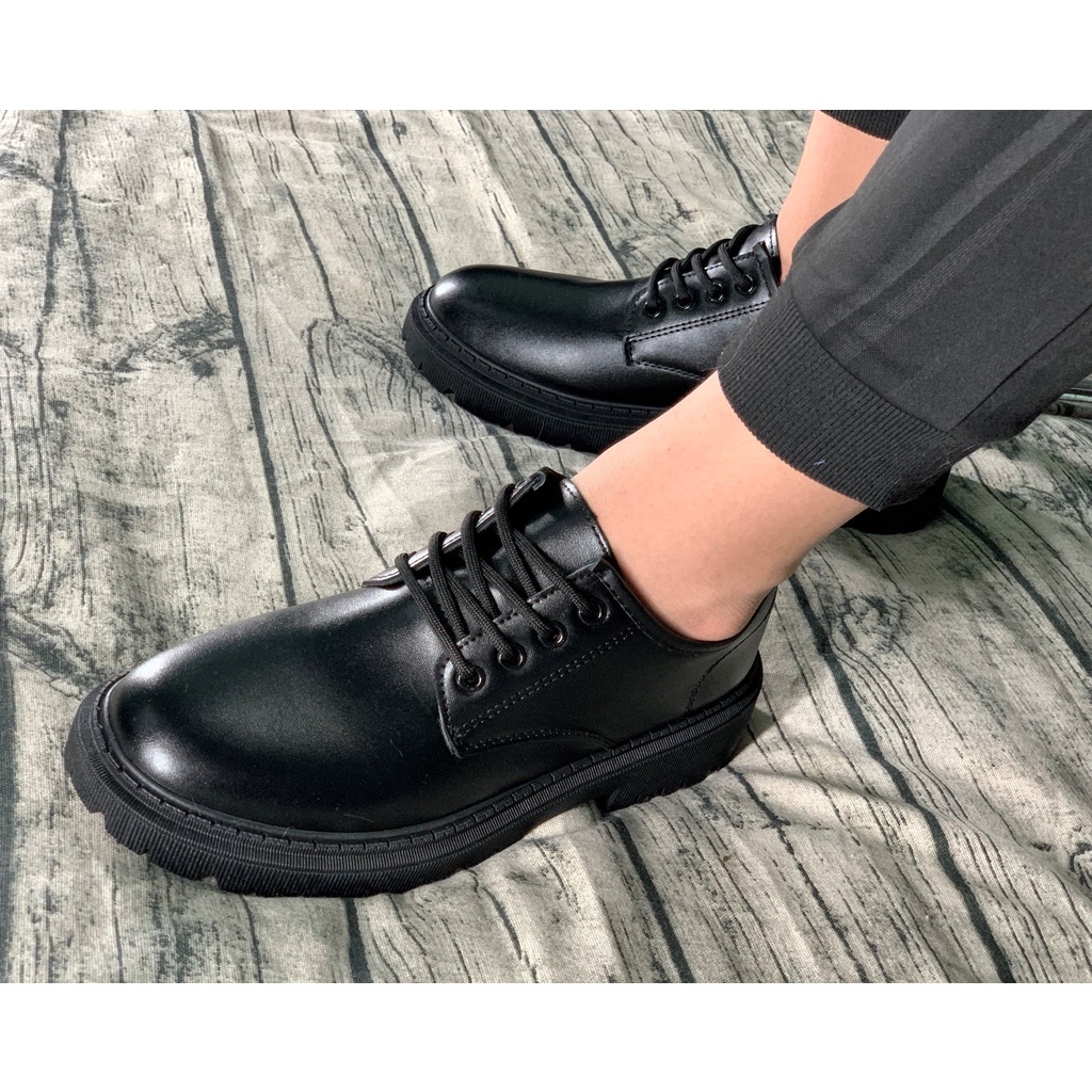 (Video) Giày Bốt dr martens thấp cổ tăng chiều cao 5 cm mã DAT