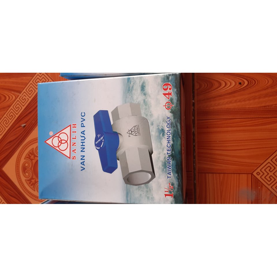 Van nhựa PVC phi 60, 49, 42, 34, 27, 21 SanLih Made in: TAIWAN [van khóa nhựa]