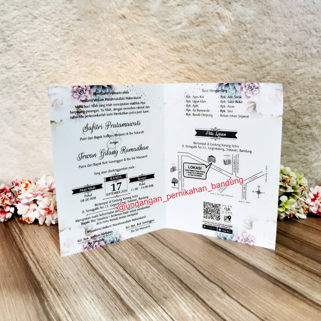 Bandung Thiệp Mời Đám Cưới Invitation T010