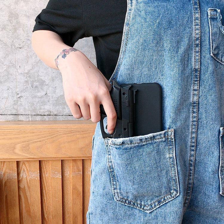 Hộp đựng điện thoại di động loại súng lục đồ chơi vui nhộn trí thun ngắn tay | BigBuy360 - bigbuy360.vn