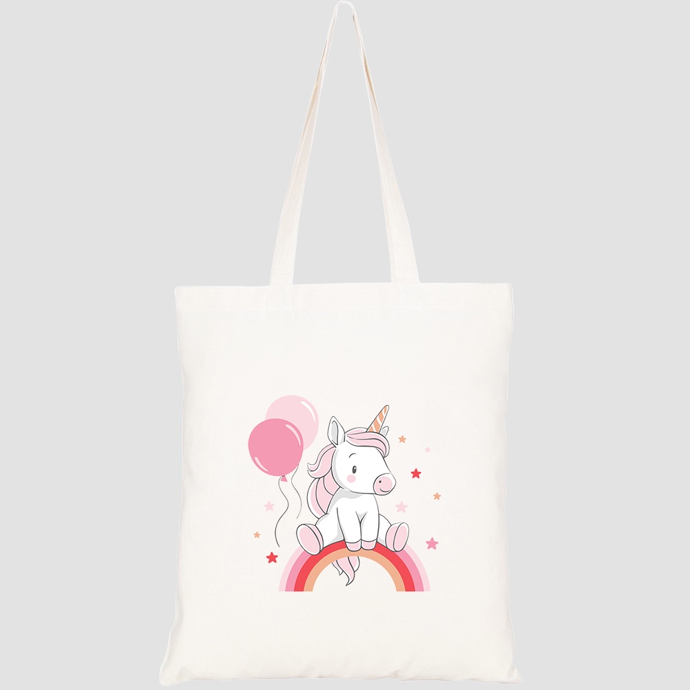 Túi vải tote canvas HTFashion in hình baby unicon HT287