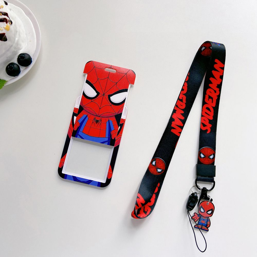 Vỏ đựng thẻ ID/thẻ xe buýt họa tiết hoạt hình Minnie Hero kèm dây đeo tiện dụng cho học sinh