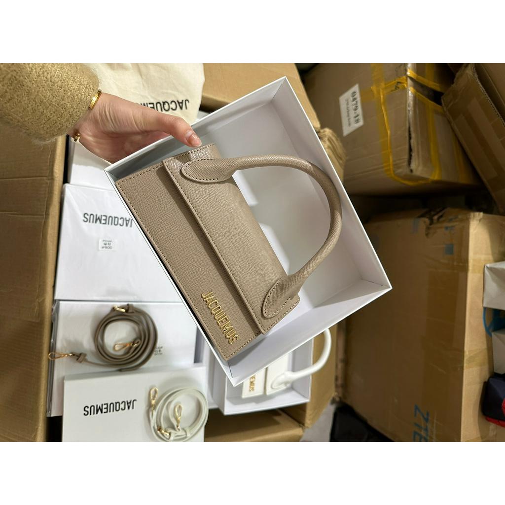 Túi xách JQ dáng ngang da sần đeo chéo fullbox xuất dư xịn 1:1 hàng chuẩn