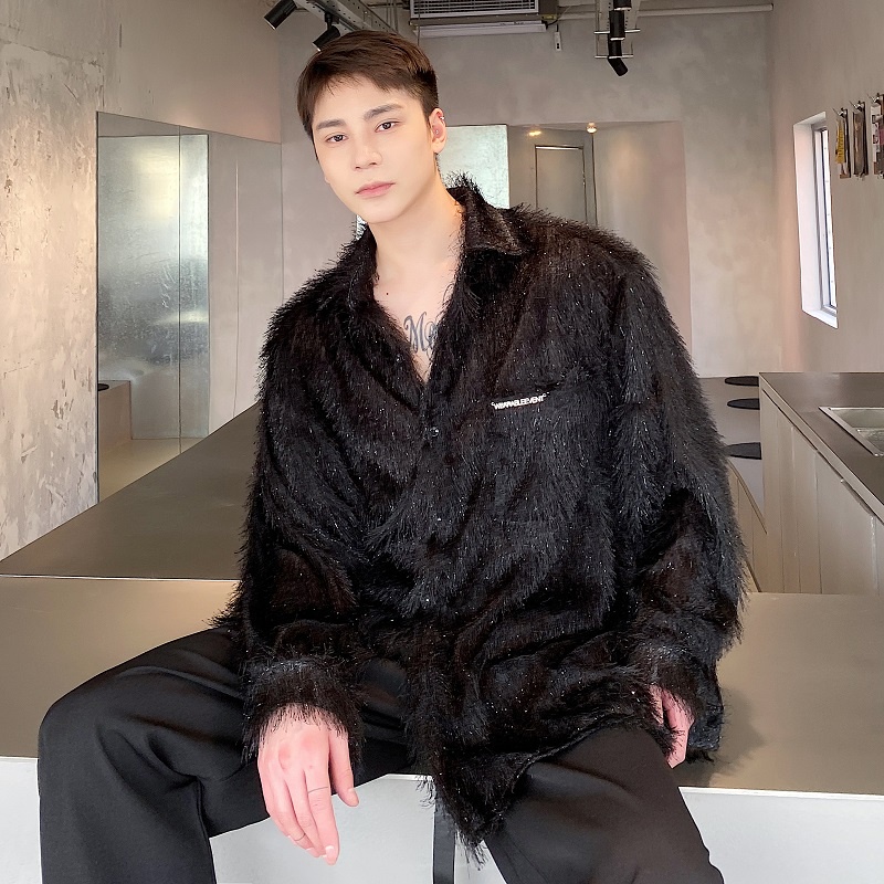 Áo Sơ Mi Tay Dài Phối Lưới Thoáng Khí Phong Cách Hàn Quốc Thời Trang Mùa Hè Cho Nam Và Nữ