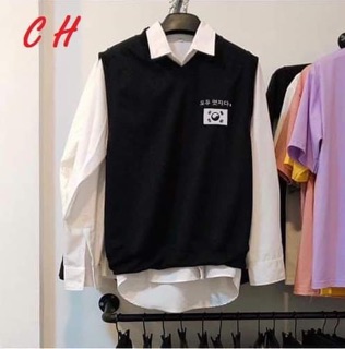 sét gile cờ hàn + áo sơ mi Haiphuc TH6