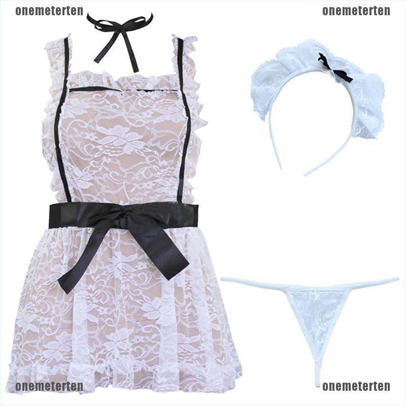 Bộ Đồ Lót Ren Hóa Trang Cô Hầu Gái Gợi Cảm Ngày Halloween