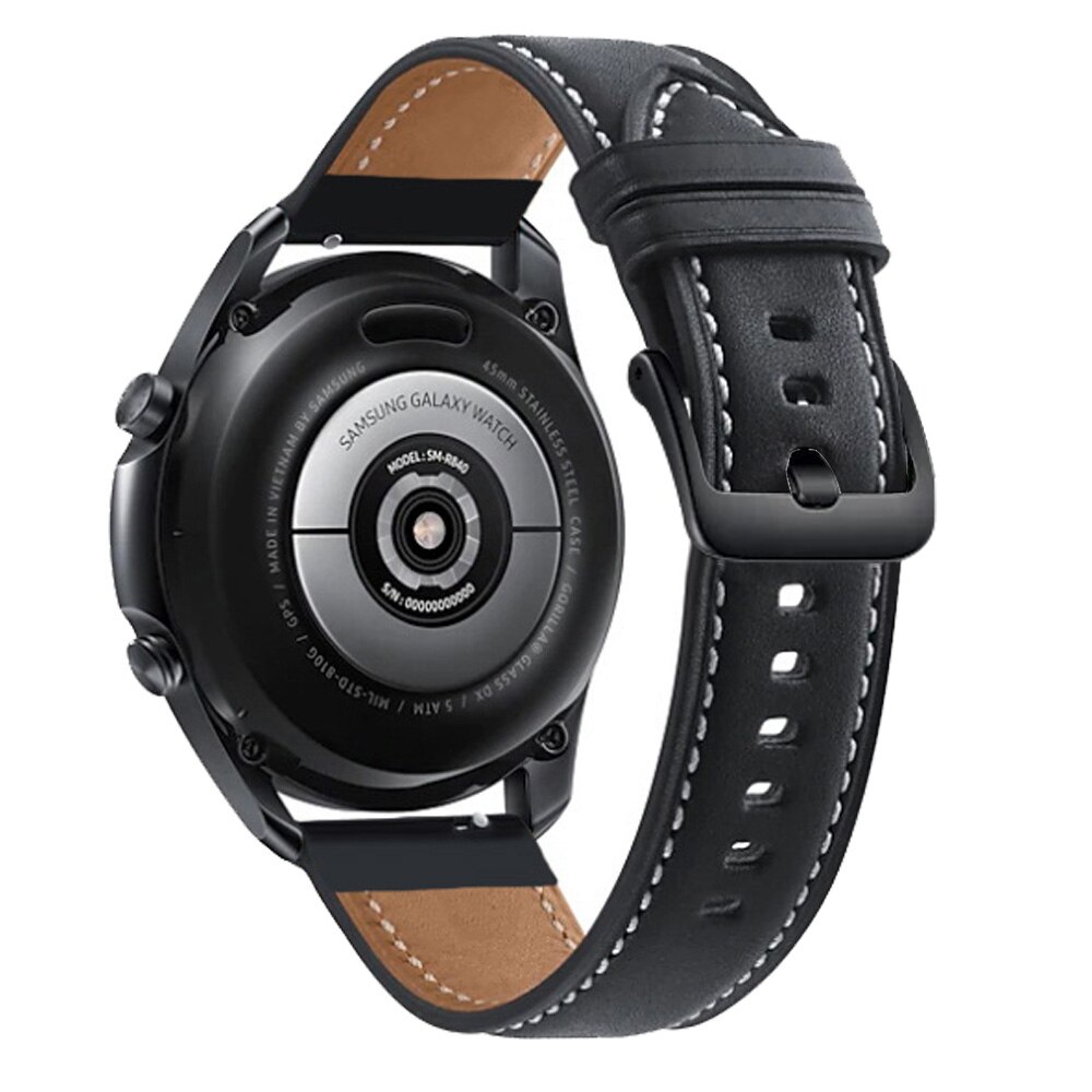 Dây Đeo Bằng Da 22Mm Cho Đồng Hồ Thông Minh Samsung Galaxy Watch 3 45mm / Gear S3 / Galaxy 46mm