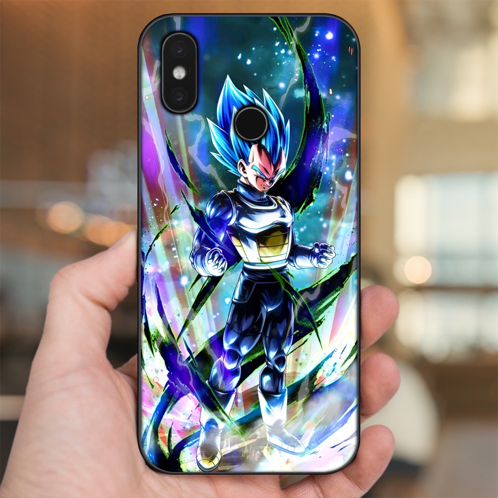 Ốp lưng Xiaomi Mi 8, Mi 8 SE viền đen in hình Vegeta Dragon Ball