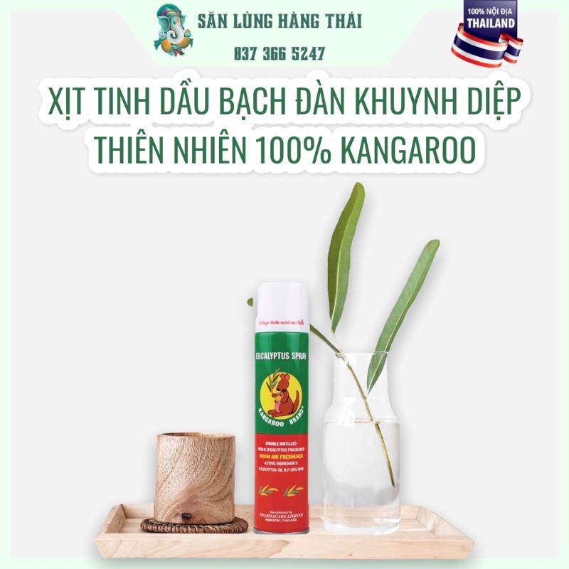Xịt Phòng Tinh Dầu Bạch Đàn Khuynh Diệp Hiệu Kangaroo Thái Lan