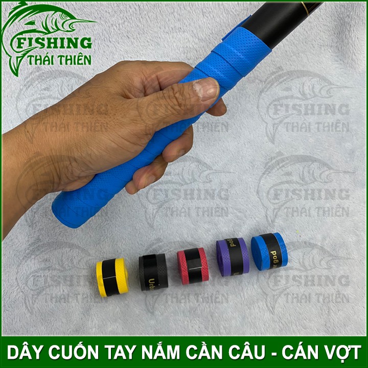 Dây Cuốn Cán Cần Câu, Cán Vợt Cầu Lông Tennis 1m1 2.5cm Dai Mềm Mượt Độ Ma Sát Cao