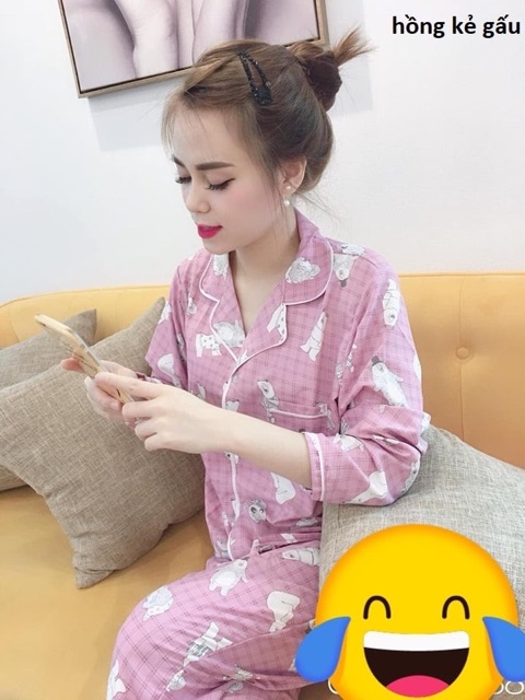 Pijama Kate Thái dài tay L1 (video & ảnh độc quyền) | BigBuy360 - bigbuy360.vn