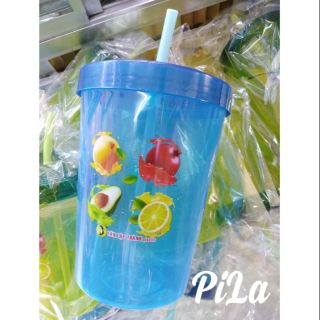 Ly Nhựa Chịu Nhiệt An Toàn, Ly Ống Hút Trong 1 Lít, 500ml