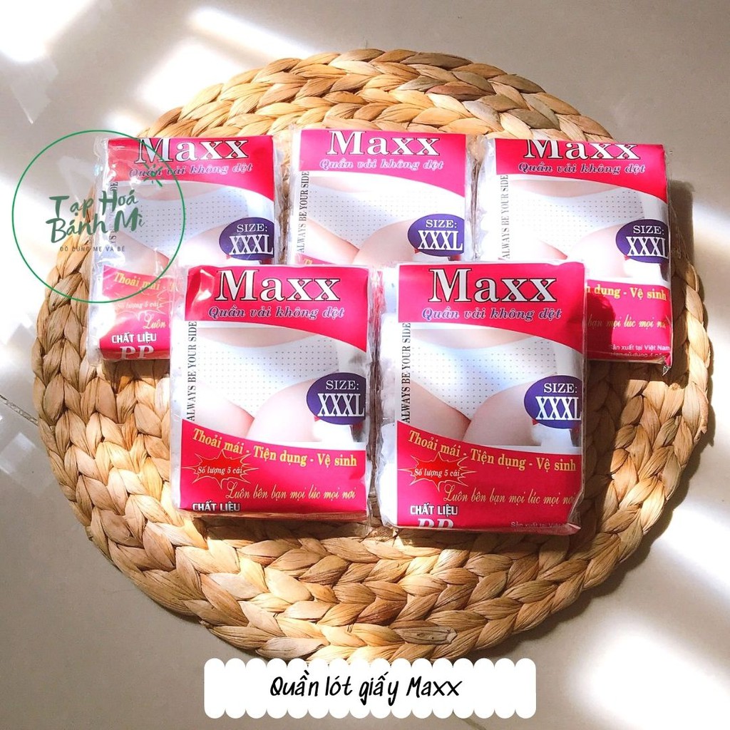Quần lót giấy Maxx (set 5 cái)