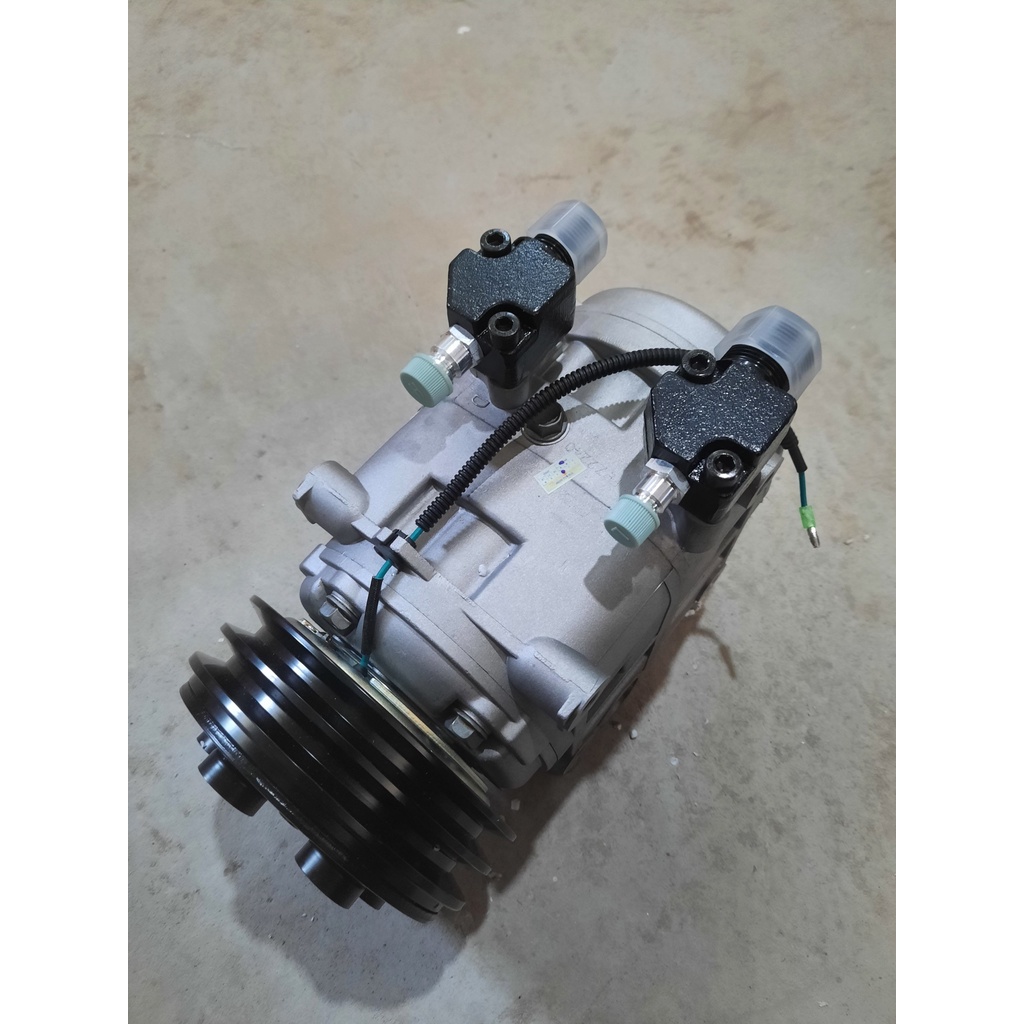 Sản phẩm gia đình làm: Lốc điều hòa lắp xe khách DKS32 bích thân có bích