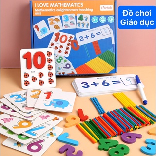 BỘ QUE TÍNH HỌC TOÁN CHO BÉ I Love Mathematics