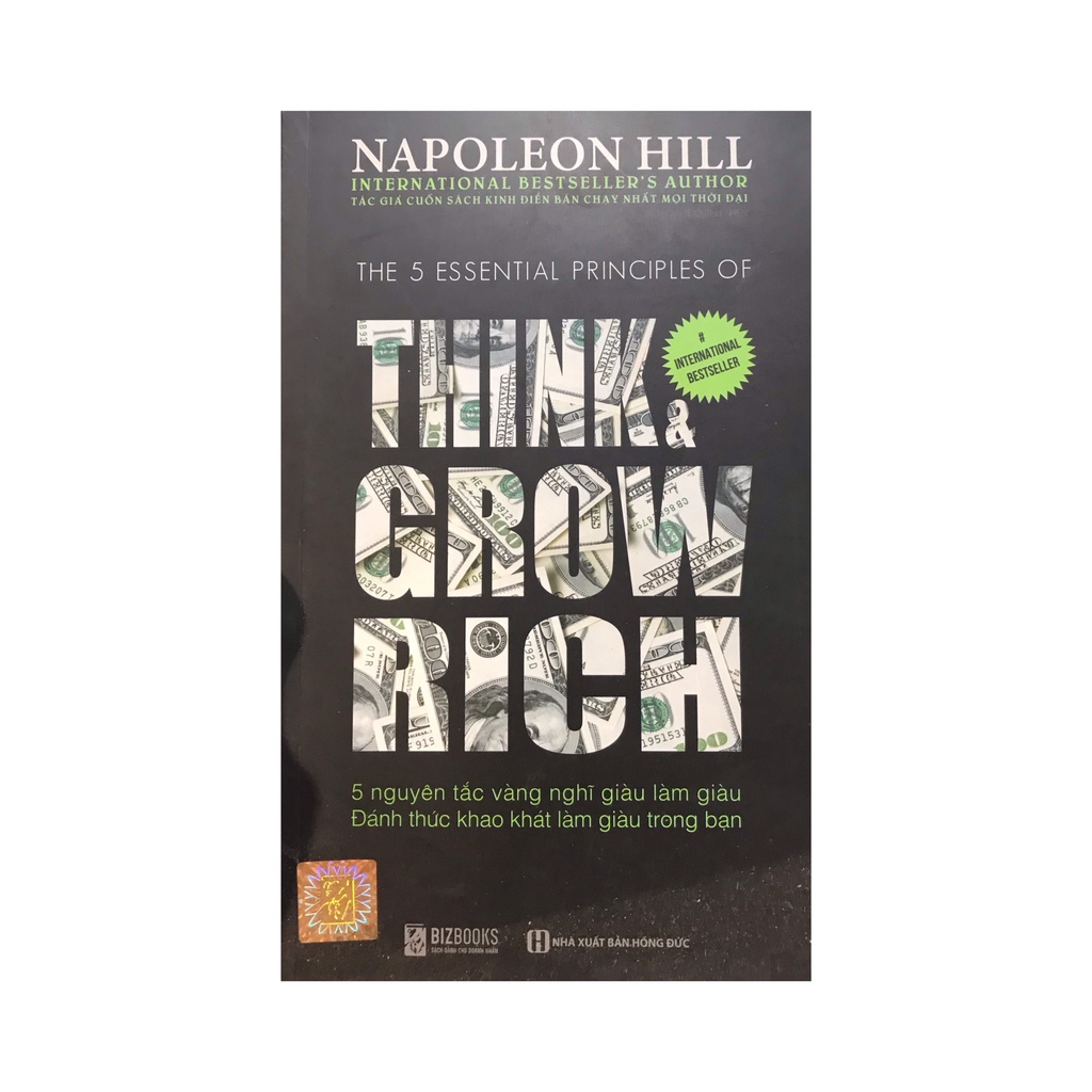 Sách - Think and grow rich - 5 nguyên tắc vàng nghĩ giàu làm giàu - Đánh thức khao khát làm giàu trong bạn ( BizBooks )
