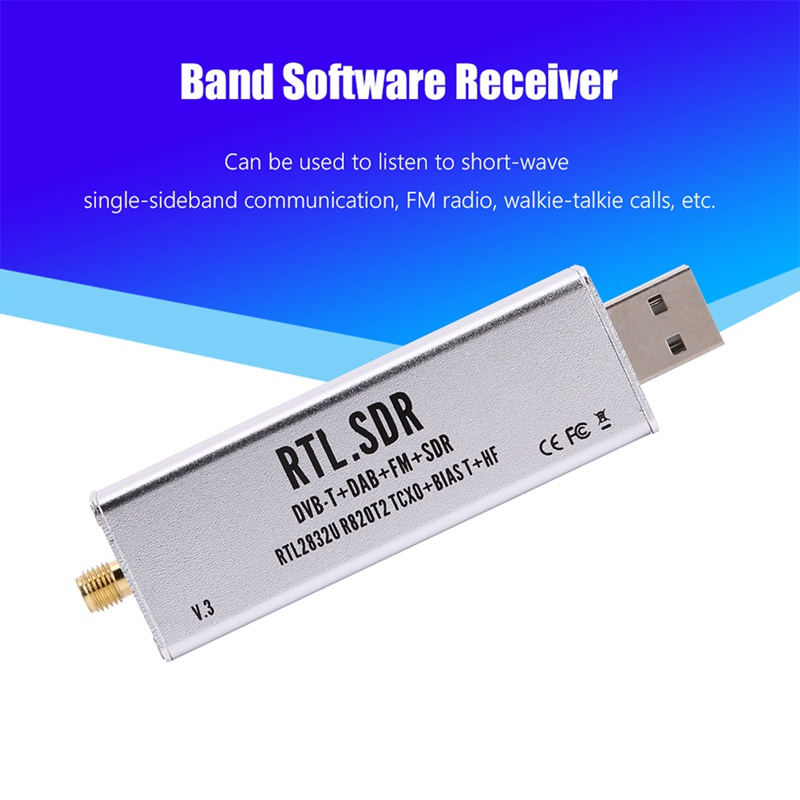 Thiết Bị Nhận Tín Hiệu Radio RTL-SDR Blog RTL SDR V3 RTL2832U 0.1MHz-1.7GHz TCXO SMA