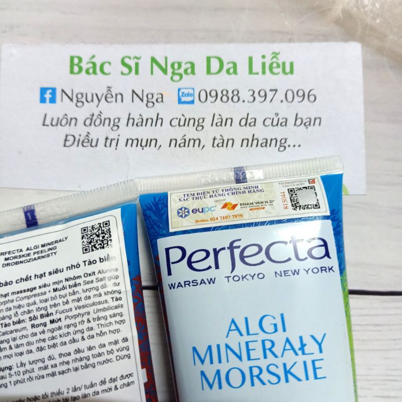 ✅ KHOÁNG TẨY TẾ BÀO CHẾT HẠT SIÊU NHỎ TẢO BIỂN PERFECTA.