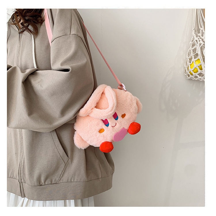 ENVIROSAX Túi Xách Đeo Vai Phủ Bông Hoạt Hình Đáng Yêu Thời Trang Nữ