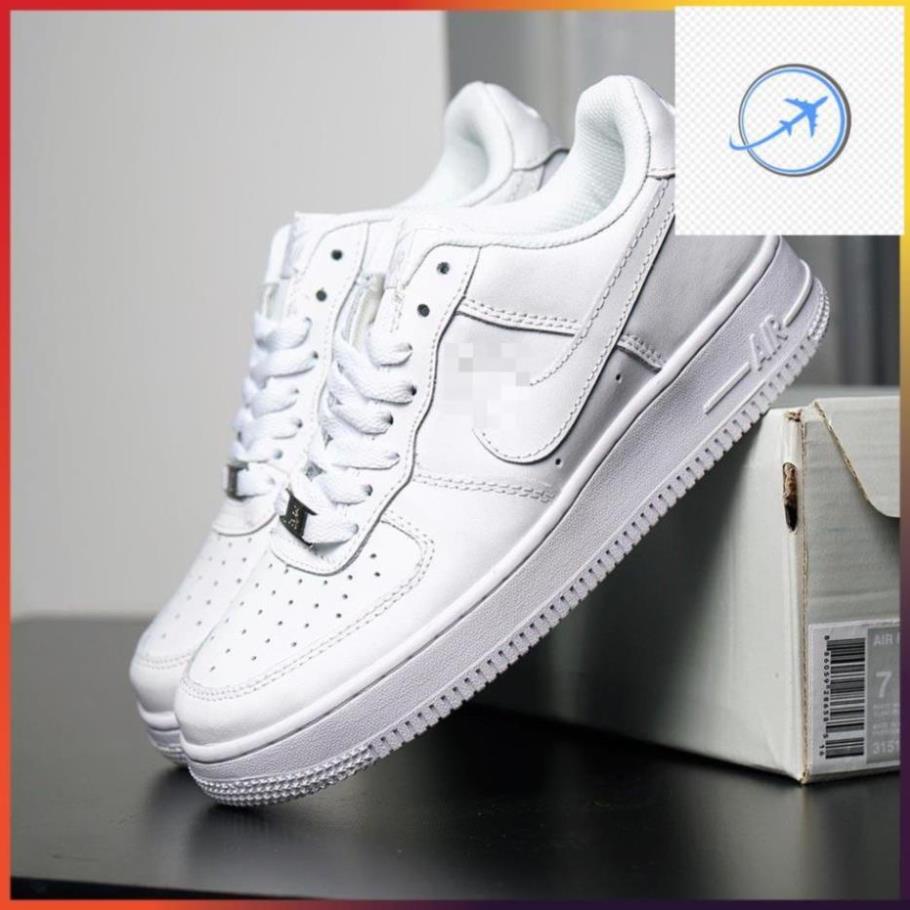 Giày Nam Nữ - Giày Nike Air Force 1 AF1 Trắng Thể Thao Cổ Thấp Full Box Bill 2560 -ju2 !