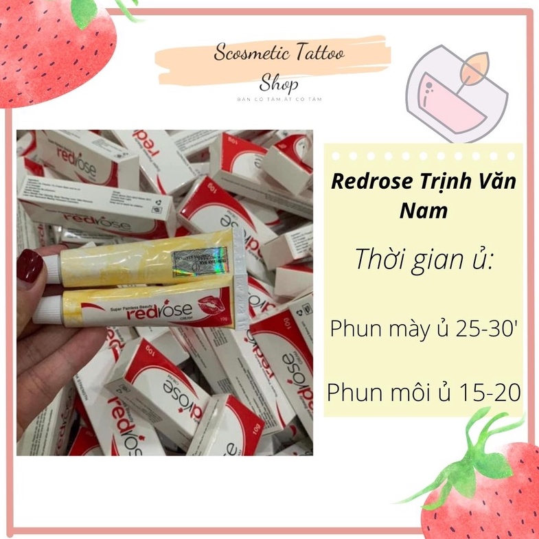 Mực Redrose ủ phun mày môi mí phun xăm Trịnh văn nam