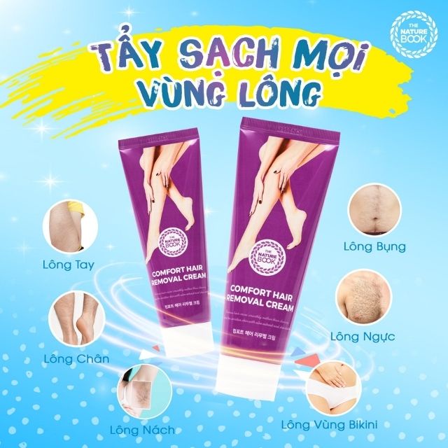 Kem Tẩy Lông HÀN QUỐC Nature Book Triệt Lông An Toàn nhanh chóng - Gel Tẩy Sạch Các Vùng Lông Trên Cơ Thể - BUM SMART | BigBuy360 - bigbuy360.vn