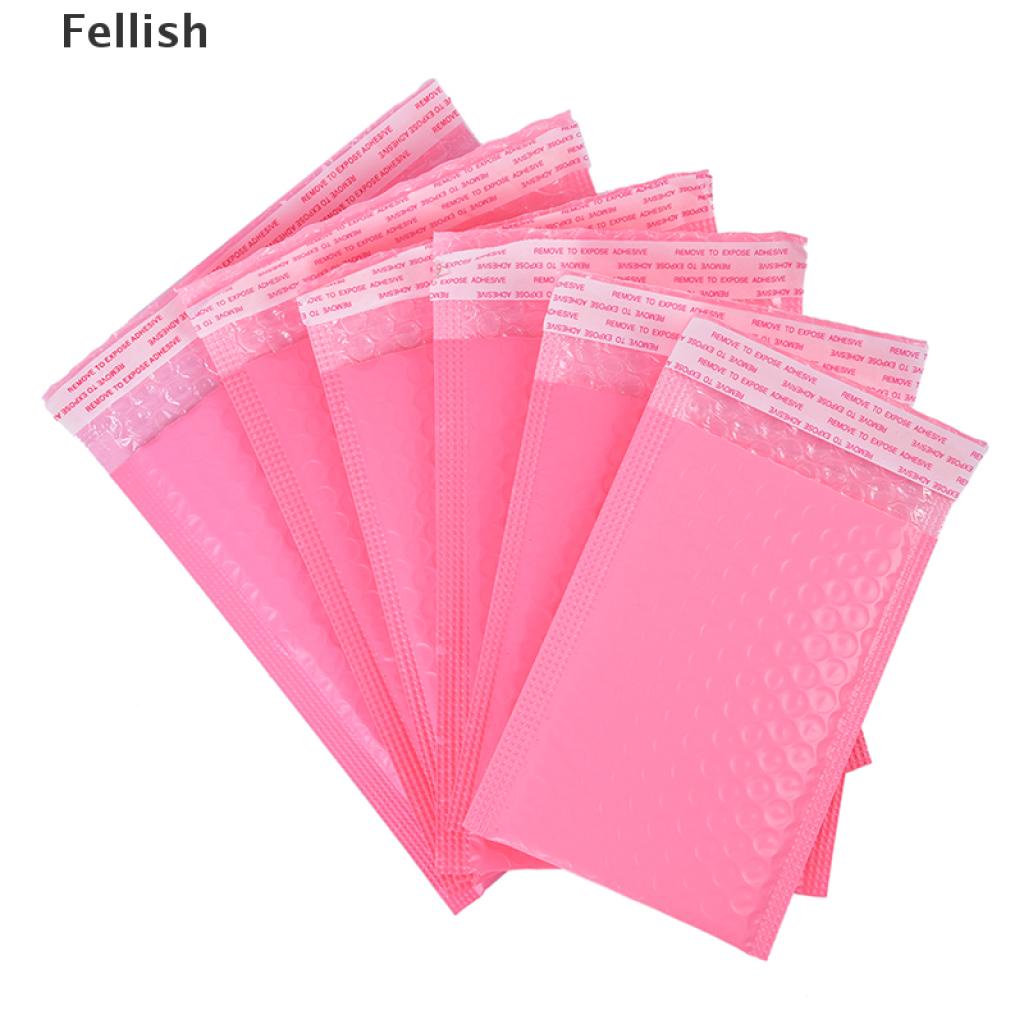 Set 10 Túi Đựng Thư Bằng Nhựa Màu Hồng 436vn