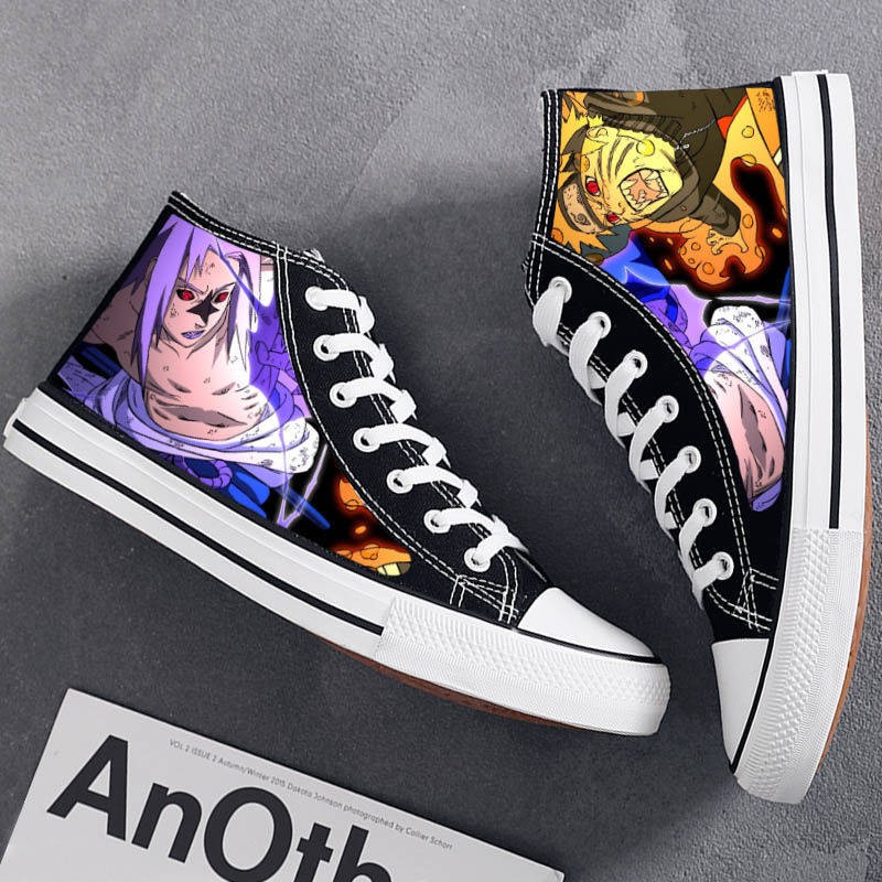 Naruto high-top casual graffiti phim hoạt hình giày nam tăng chiều cao | BigBuy360 - bigbuy360.vn