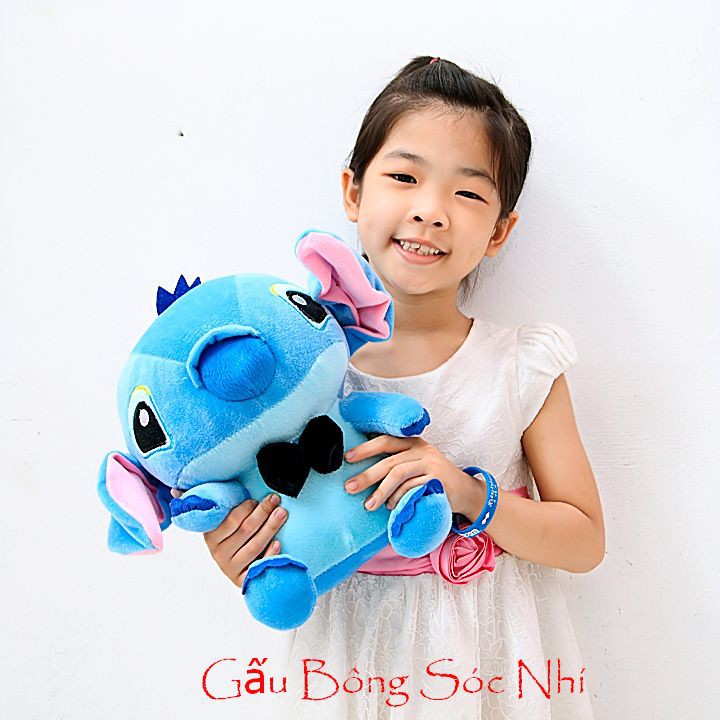 ⚡[RẺ VÔ ĐỊCH]⚡ Gấu bông Stitch 30cm - Tặng móc khóa quả bông xinh xắn