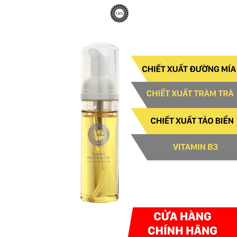 Sữa rửa mặt tạo bọt với 4 chiết xuất, đường mía, tảo biển, tinh dầu tràm trà, vitamin B3 | BigBuy360 - bigbuy360.vn