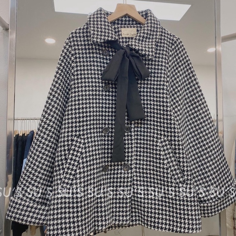 Áo choàng nữ cao cấp chất dạ kèm nơ công chúa ( hàng quảng châu loại 1) | BigBuy360 - bigbuy360.vn