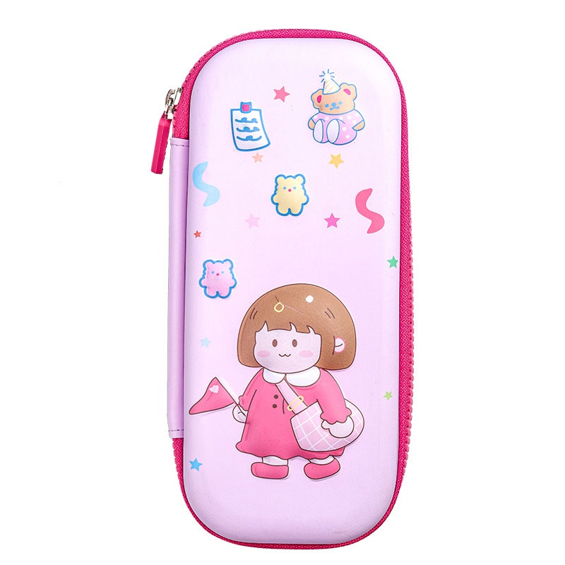 Túi Đựng Bút Hoạt Hình Kawaii Chống Thấm Nước Sức Chứa Lớn Cho Bé Gái