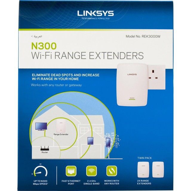 [Mã 157ELSALE hoàn 7% đơn 300K] Bộ kích sóng Wifi Linksys RE3000W (Hàng chính Hãng) | BigBuy360 - bigbuy360.vn